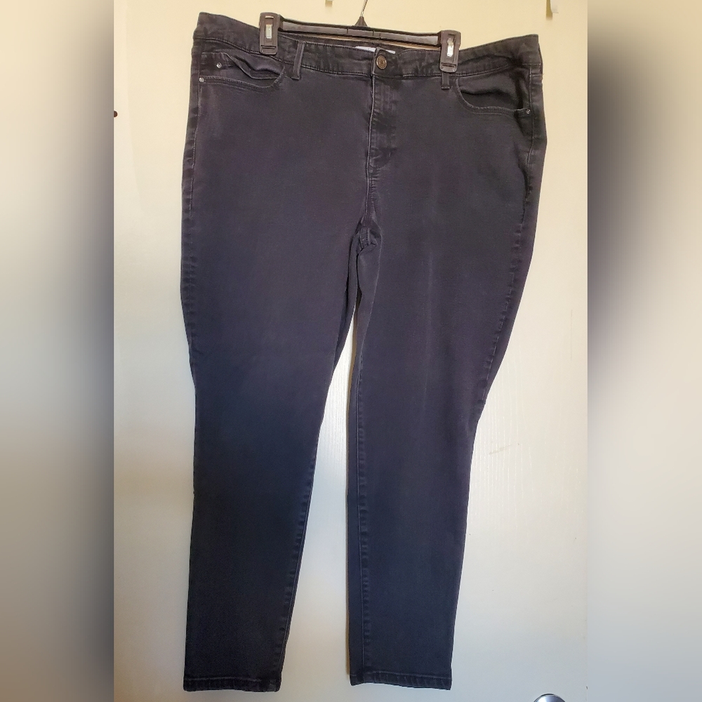 Skinnygirl Black Denim The Skinny Jeans Women's Size 22W